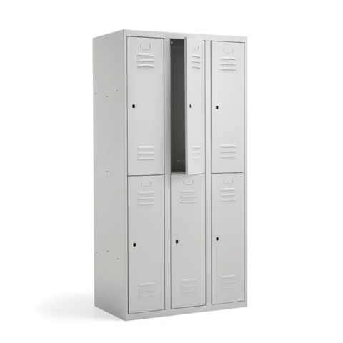 1573122-1 Småfacksskåp CAMPUS 3 sektioner, 6 dörrar