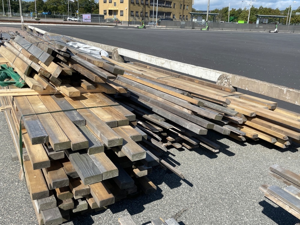 1571831-1 Joists 45×95 mm, C24 – approx. 150 pcs – varying lengths