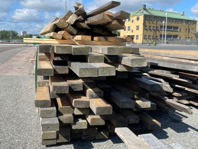 1571831-4 Joists 45×95 mm, C24 – approx. 150 pcs – varying lengths