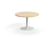 1575715 Table VERTICUS Ø1200x720 mm, white/oak