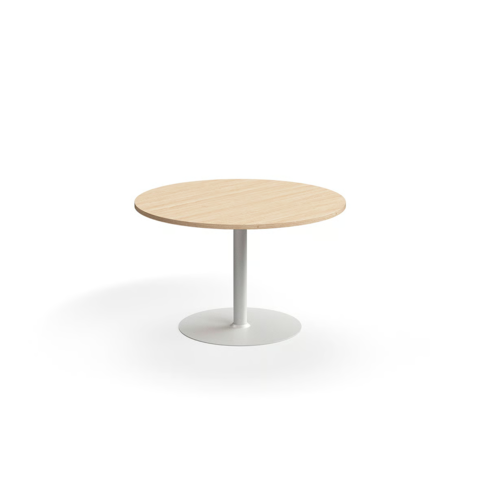 1575715-1 Table VERTICUS Ø1200x720 mm, white/oak