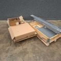 1575759-2 Complete workbench TRUST Tool boards, picking bins, shelves, 1500x760 mm, high-pressure laminate