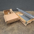 1575759-3 Complete workbench TRUST Tool boards, picking bins, shelves, 1500x760 mm, high-pressure laminate