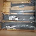 1575759-10 Complete workbench TRUST Tool boards, picking bins, shelves, 1500x760 mm, high-pressure laminate