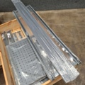 1575759-12 Complete workbench TRUST Tool boards, picking bins, shelves, 1500x760 mm, high-pressure laminate