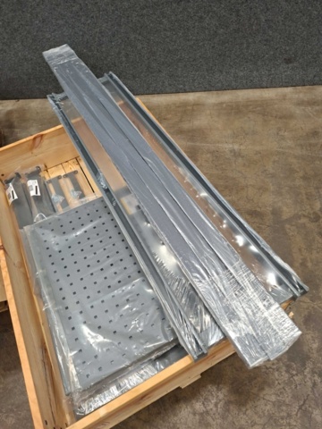 1575759-12 Complete workbench TRUST Tool boards, picking bins, shelves, 1500x760 mm, high-pressure laminate