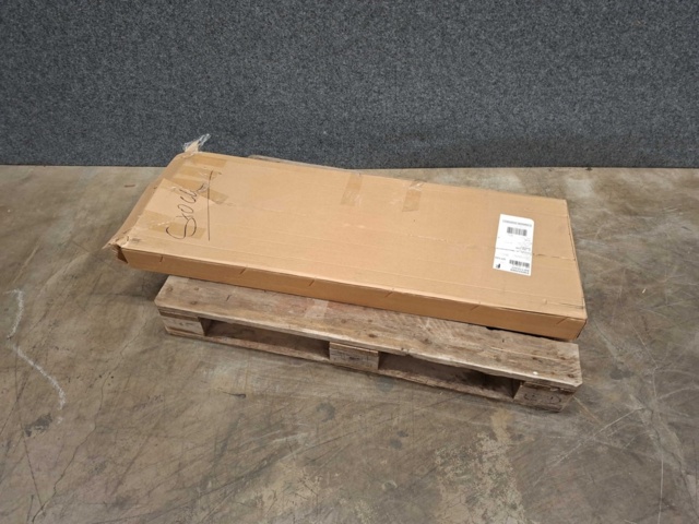 1575761-2 Bord CLAIRE Fällbart, 1200x500 mm, vit laminat, krom