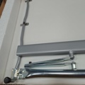 1575761-6 Bord CLAIRE Fällbart, 1200x500 mm, vit laminat, krom