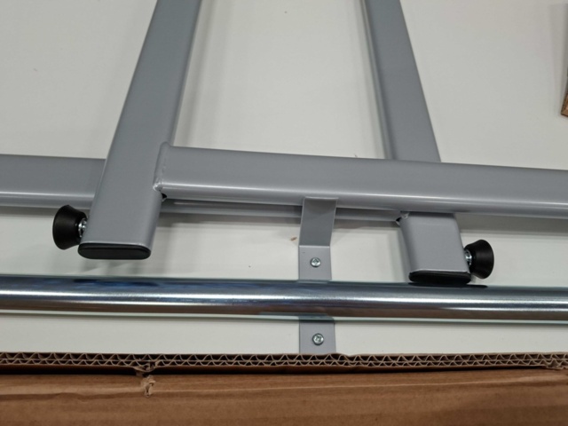 1575761-7 Bord CLAIRE Fällbart, 1200x500 mm, vit laminat, krom
