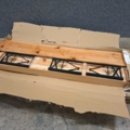 1575762-6 Folding bench set BOHUS2000x600 mm, pine, black