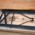 1575762-7 Folding bench set BOHUS2000x600 mm, pine, black