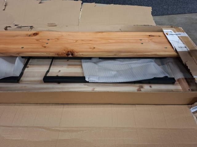 1575762-10 Folding bench set BOHUS2000x600 mm, pine, black