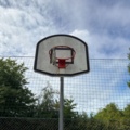 1565964-19 Football field and basketball court with fence