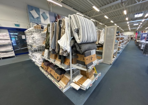 Shop fittings - Shelving sections