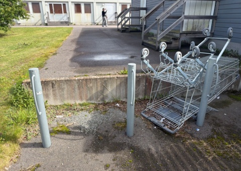 Bicycle racks approximately 9 pcs.