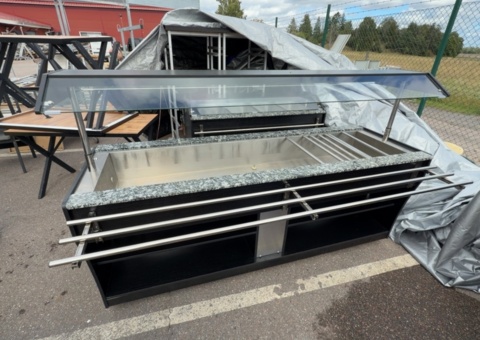 Warming counter Buffet with serving counter 6 canteens