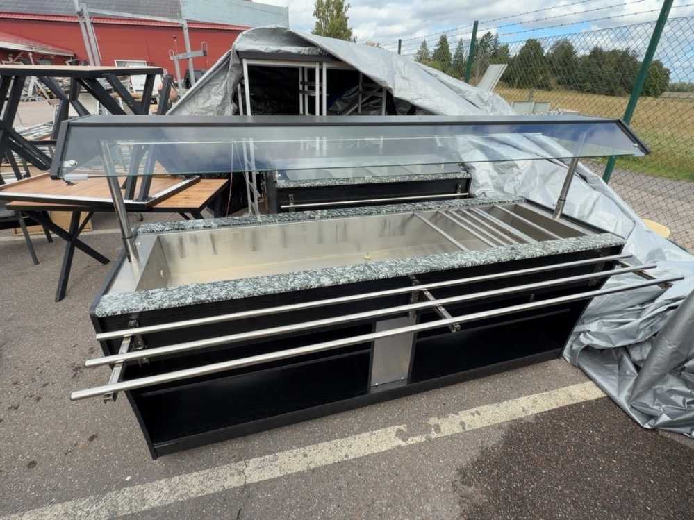1422019-1 Warming counter Buffet with serving counter 6 canteens
