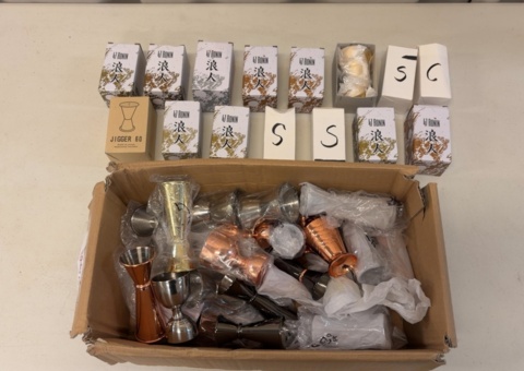 Collection with jiggers