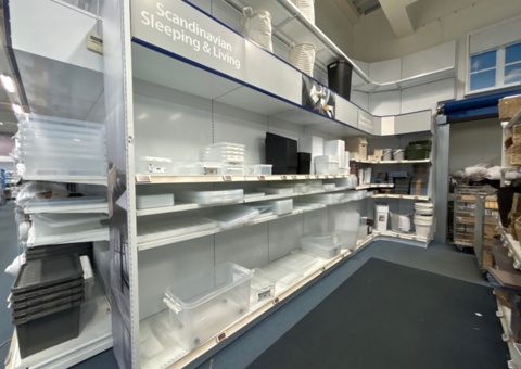 Shop fittings - Shelving sections