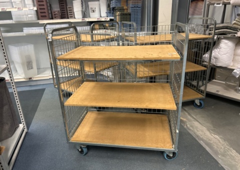 Shelf trolleys 5 pcs