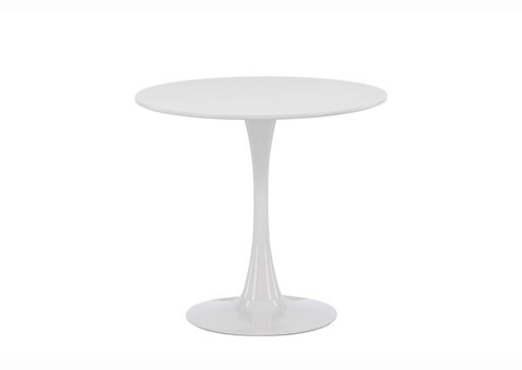 Runt Matbord 80cm vitt