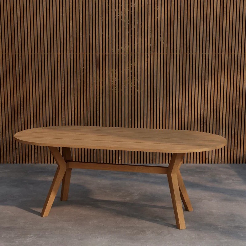 1570295-1 Ovala Matbord 200 x 90cm Natur