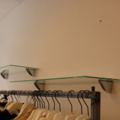 1575846-8 Display tables 4 pcs and glass shelves 5 pcs