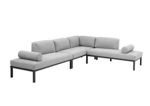 Sofa set Brafab Gonesse Anthracite/Grey