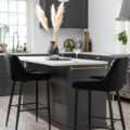 1570299-1 Plaza Barchair Svart Velvet Antal: 4