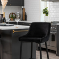 1570299-2 Plaza Barchair Svart Velvet Antal: 4