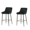 1570299-3 Plaza Barchair Svart Velvet Antal: 4