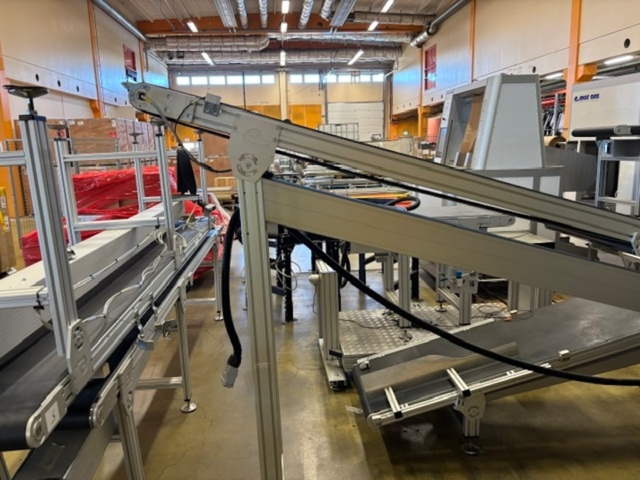 1573143-24 Packing machine with sorting system and roller conveyors - Emotions PSF3500