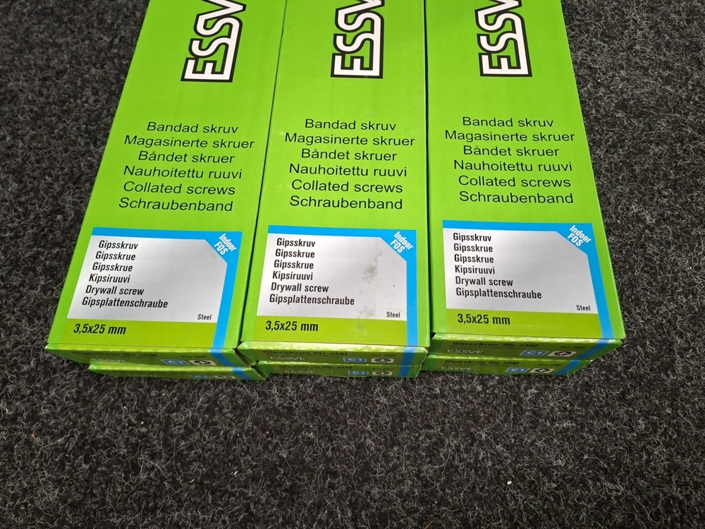 1575857-2 6000 pcs Banded Drywall Screw for steel 3.5x25mm, Essve