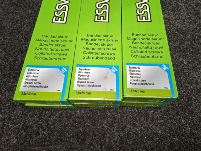 1575857-2 6000 st Bandad Gipsskruv för stål 3.5x25mm, Essve