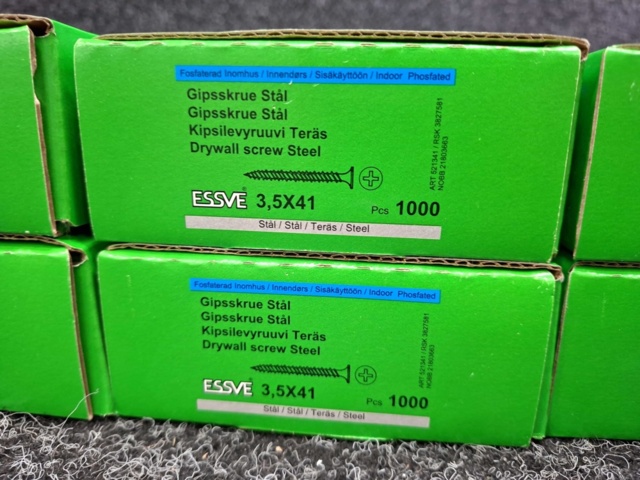 1575862-4 6000 st Bandad Gipsskruv för stål 3.5x41mm, Essve
