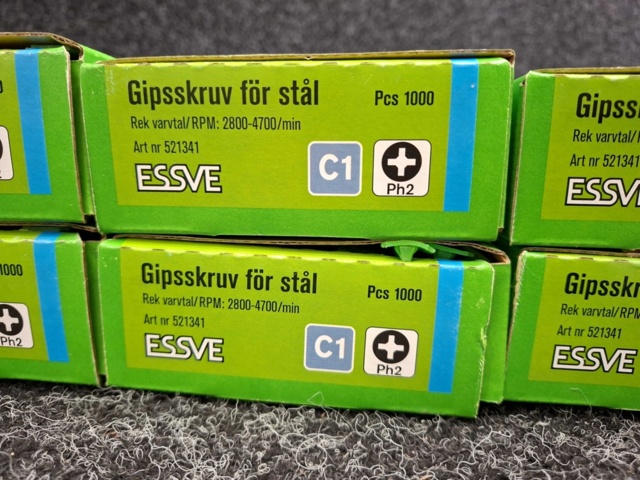 1575865-3 6000 st Gipsskruv för stål 3.5x41mm, Essve