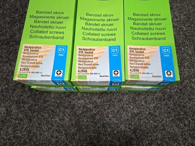 1575866-2 6000 st Bandad Hårdgipsskruv XTR 4.2x45mm, Essve