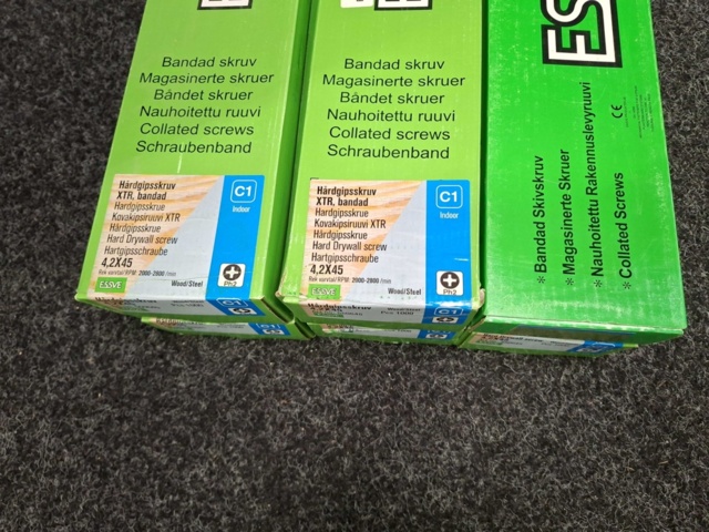 1575872-2 6000 st Bandad Hårdgipsskruv 4.2x45 & 3.9x31mm, Essve