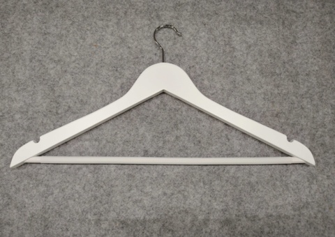 Coat hangers, 100 pcs - white, plastic, 402-440