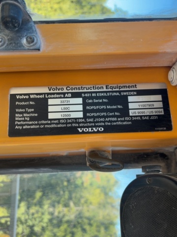 1530080-67 Wheel loader with fork carriage - Volvo L50C - 1999