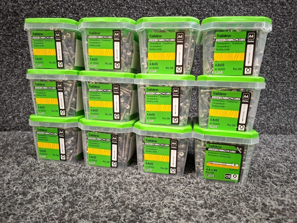 1575892-2 3000 st Trallskruv 4.8x55mm, Essve