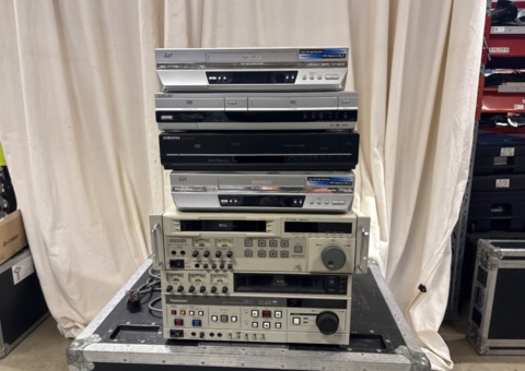 Collection with VCR and DVD player