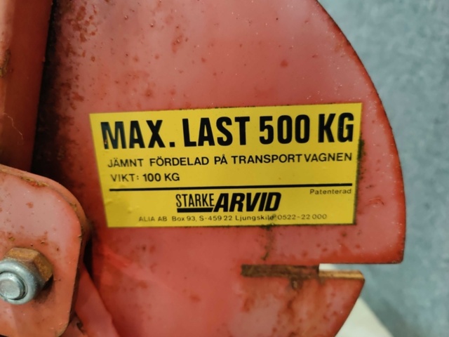 1576224-10 Skivvagn Starke Arvid 500 kg
