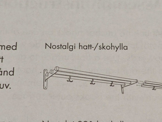 1564828-6 Essem design Nostalgi hatt/skohylla Ek/svart