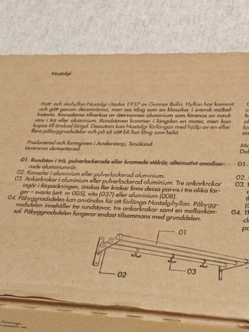 1564828-7 Essem design Nostalgi hatt/skohylla Ek/svart