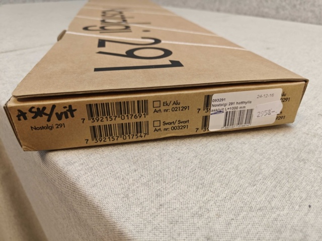 1564833-9 Essem design Nostalgi 291 hatthylla ask/vit