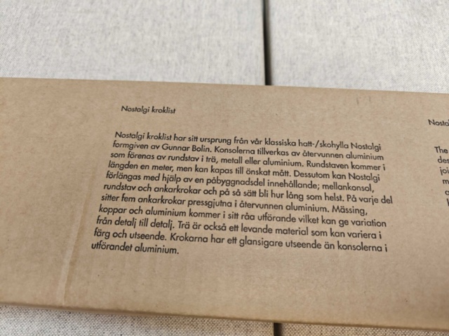 1564834-6 Essem design Nostalgi kroklist ek/svart