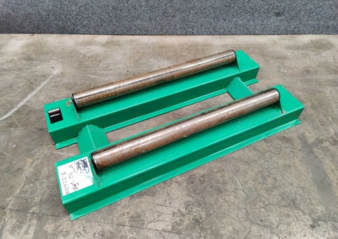 Sheet metal cradle with two rollers