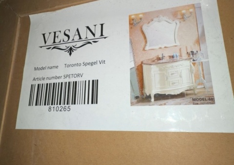 Speglar 5 st - Vesani Toronto Spegel Vit