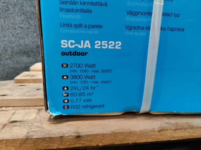 1576232-4 Luftvärmepump Qlima SC-JA 2522, 4.9 kW